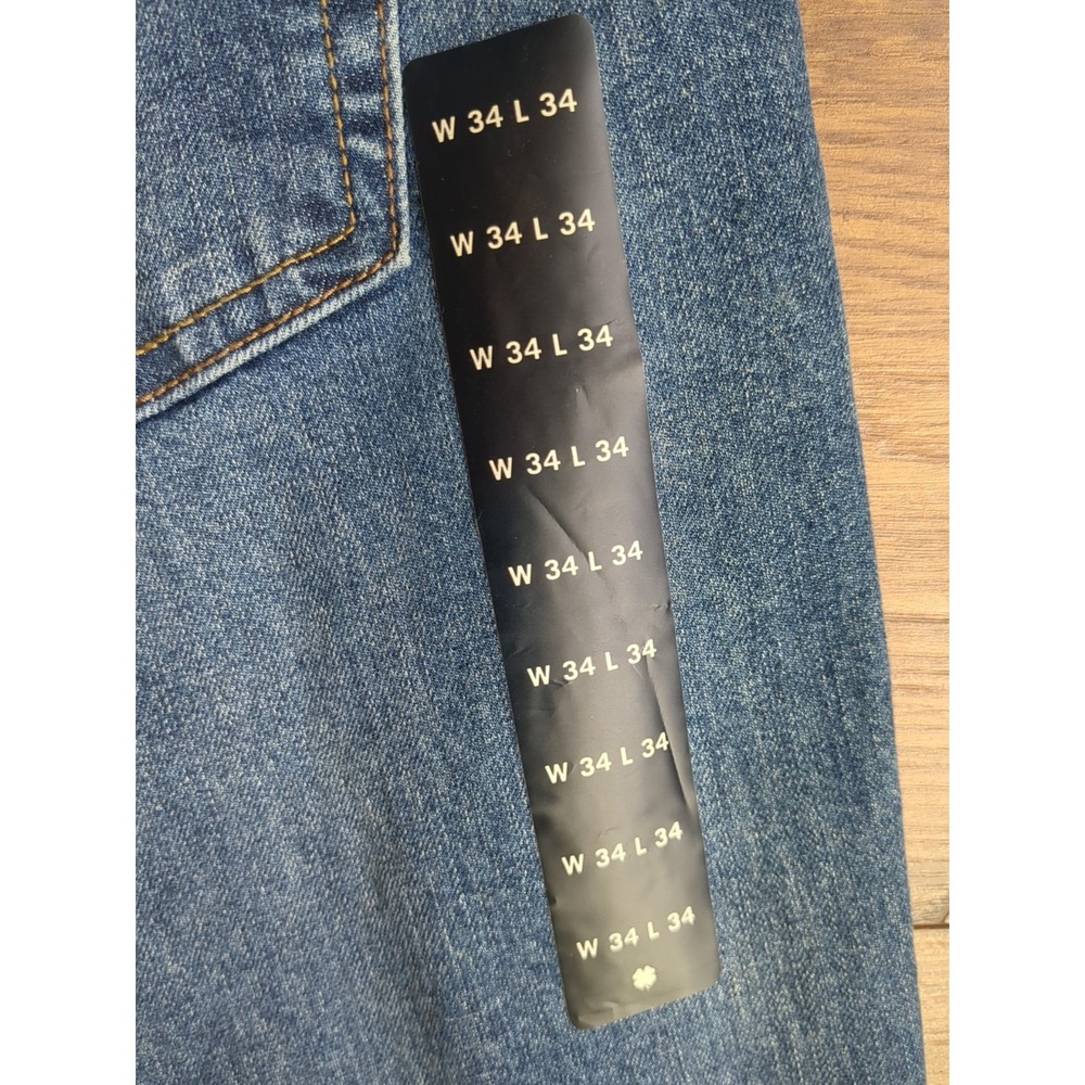 NWOT Lucky Brand Jeans Mens 221 Straight (Measures 35x28) Medium Wash Jeans Read - Picture 8 of 15